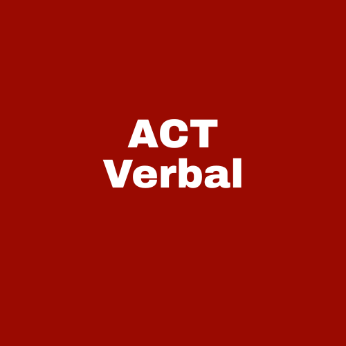 Englishvita ACT Verbal Program